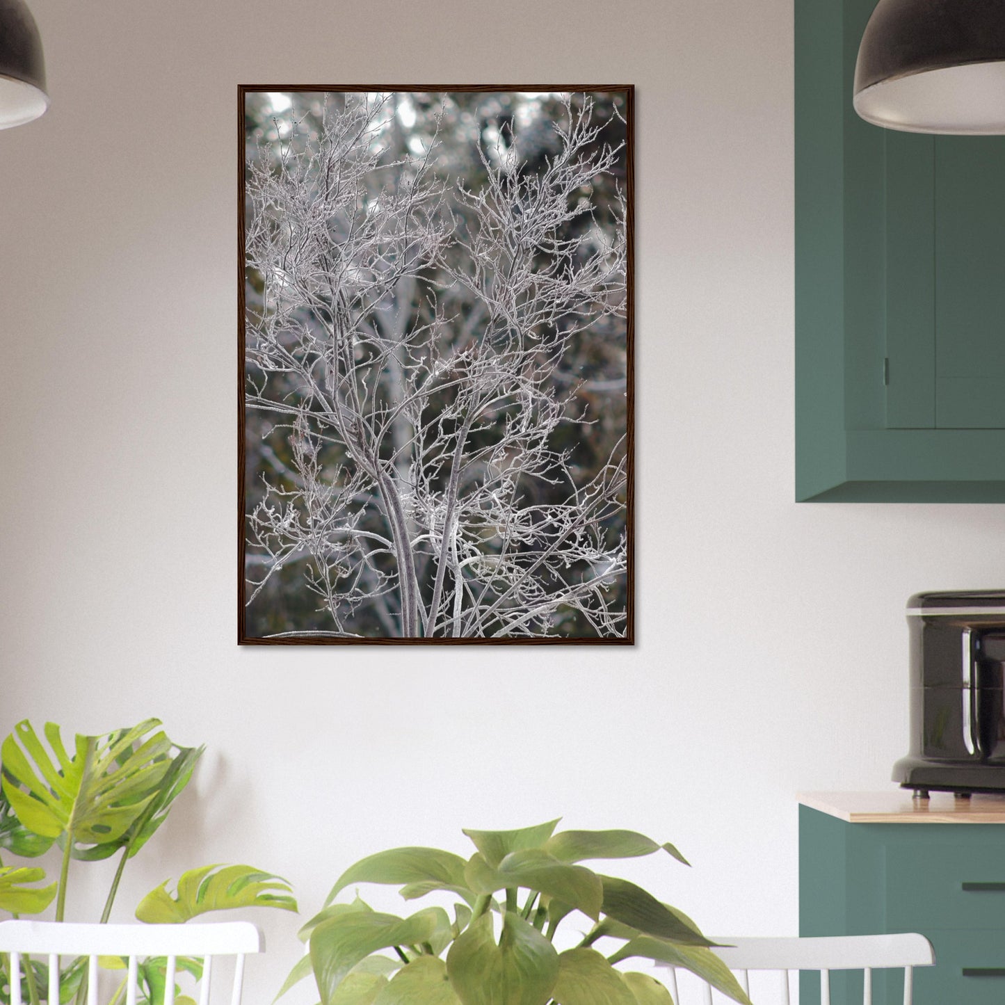 Ethereal Branches - Wooden Framed Poster