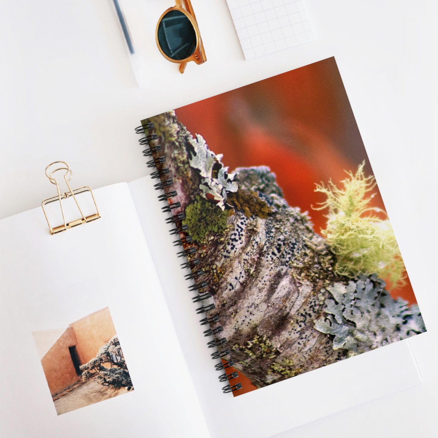 Moss On Branch - Spiral Notebook