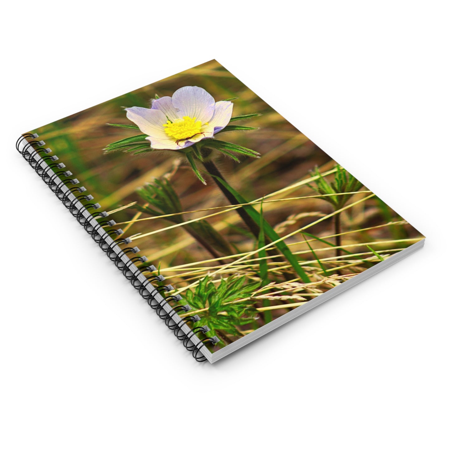 Spider On Flower - Spiral Notebook