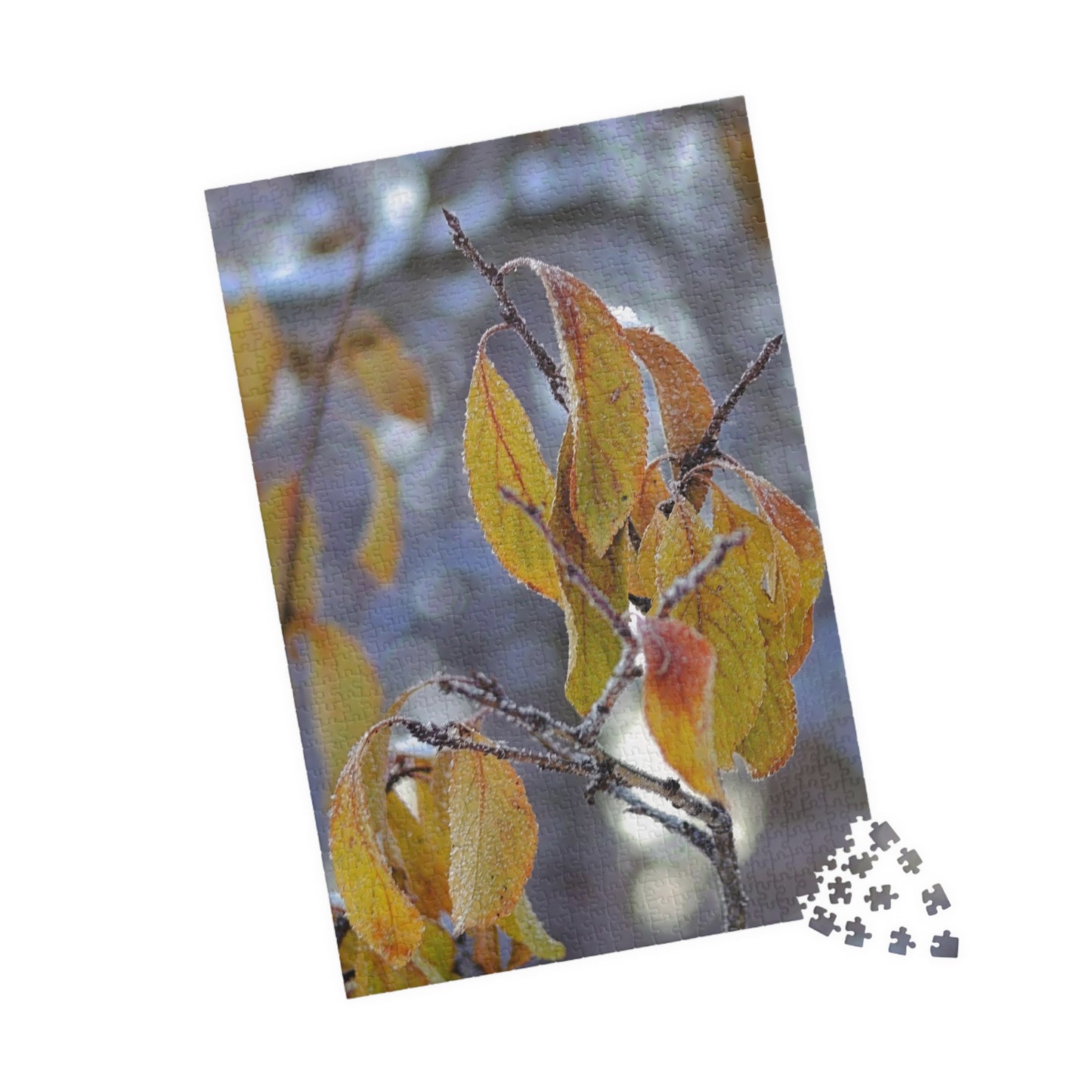 Frost On Fall Leaves - Puzzle