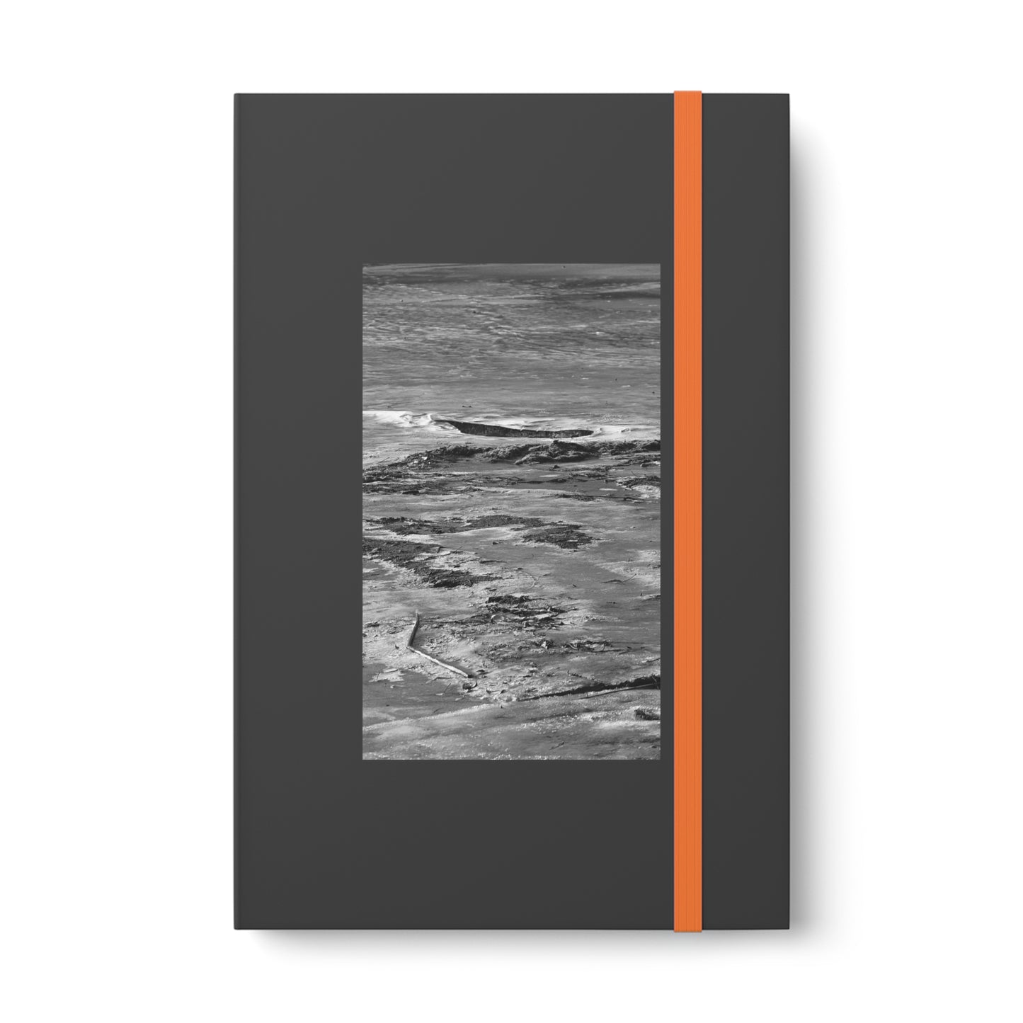 Winter Beach - Hardcover Notebook