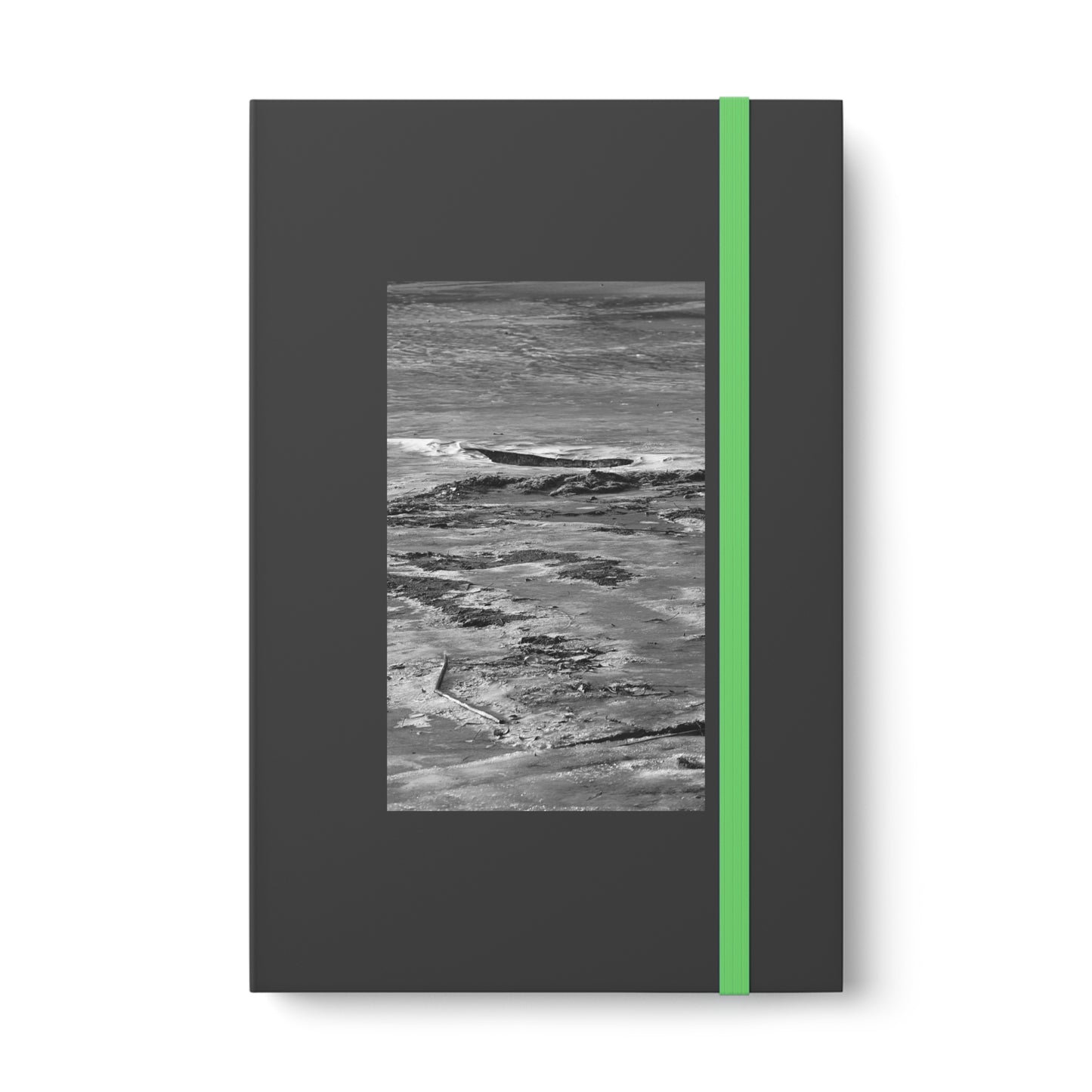 Winter Beach - Hardcover Notebook