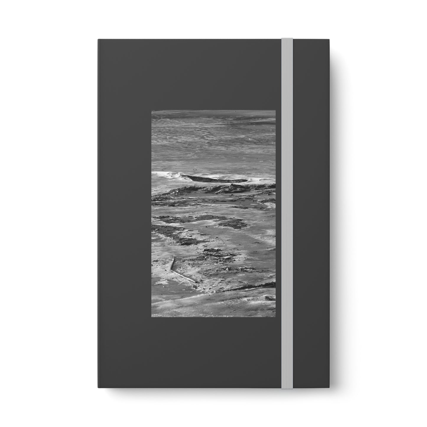 Winter Beach - Hardcover Notebook