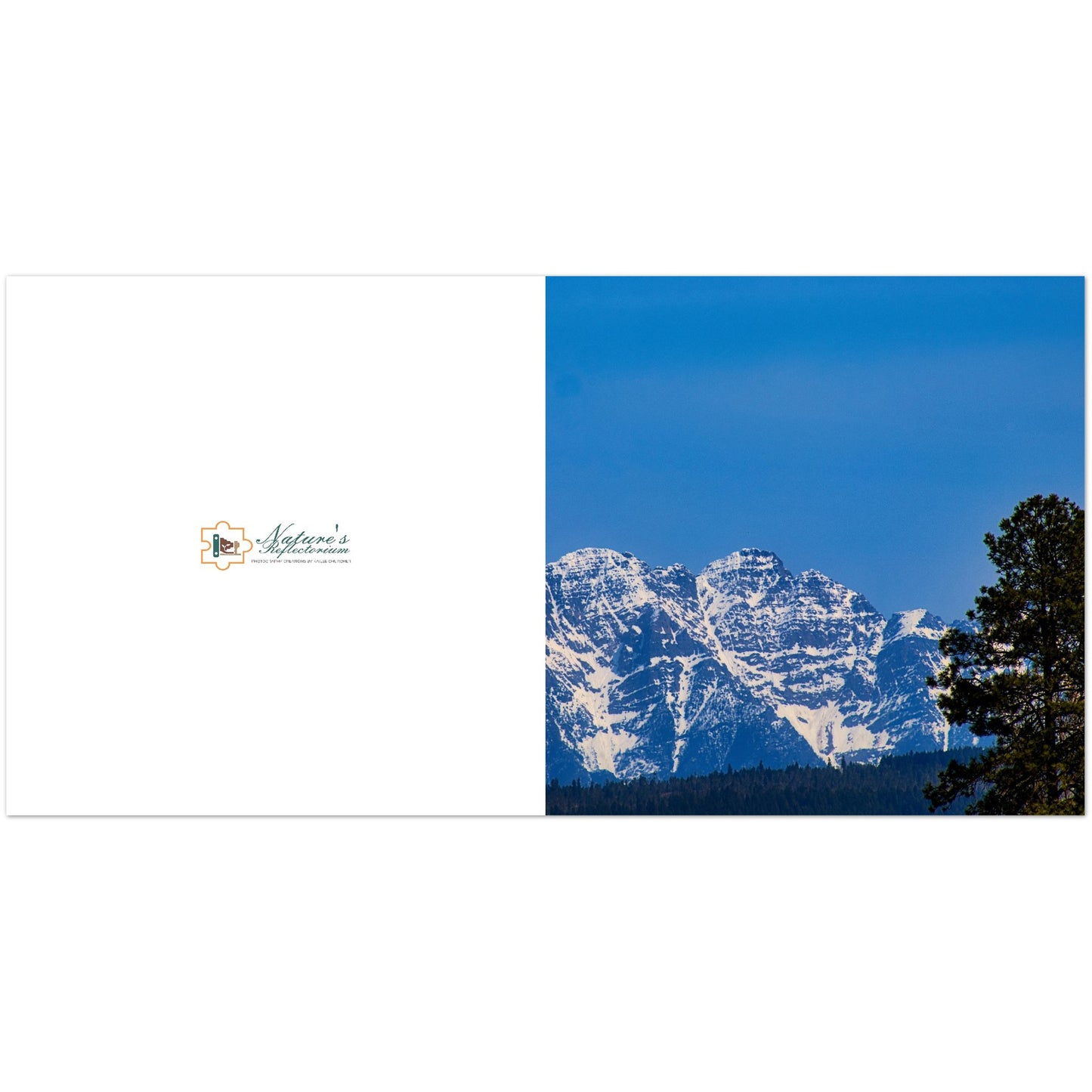 Mountain With Blue Sky - Greeting Cards (US & CA)