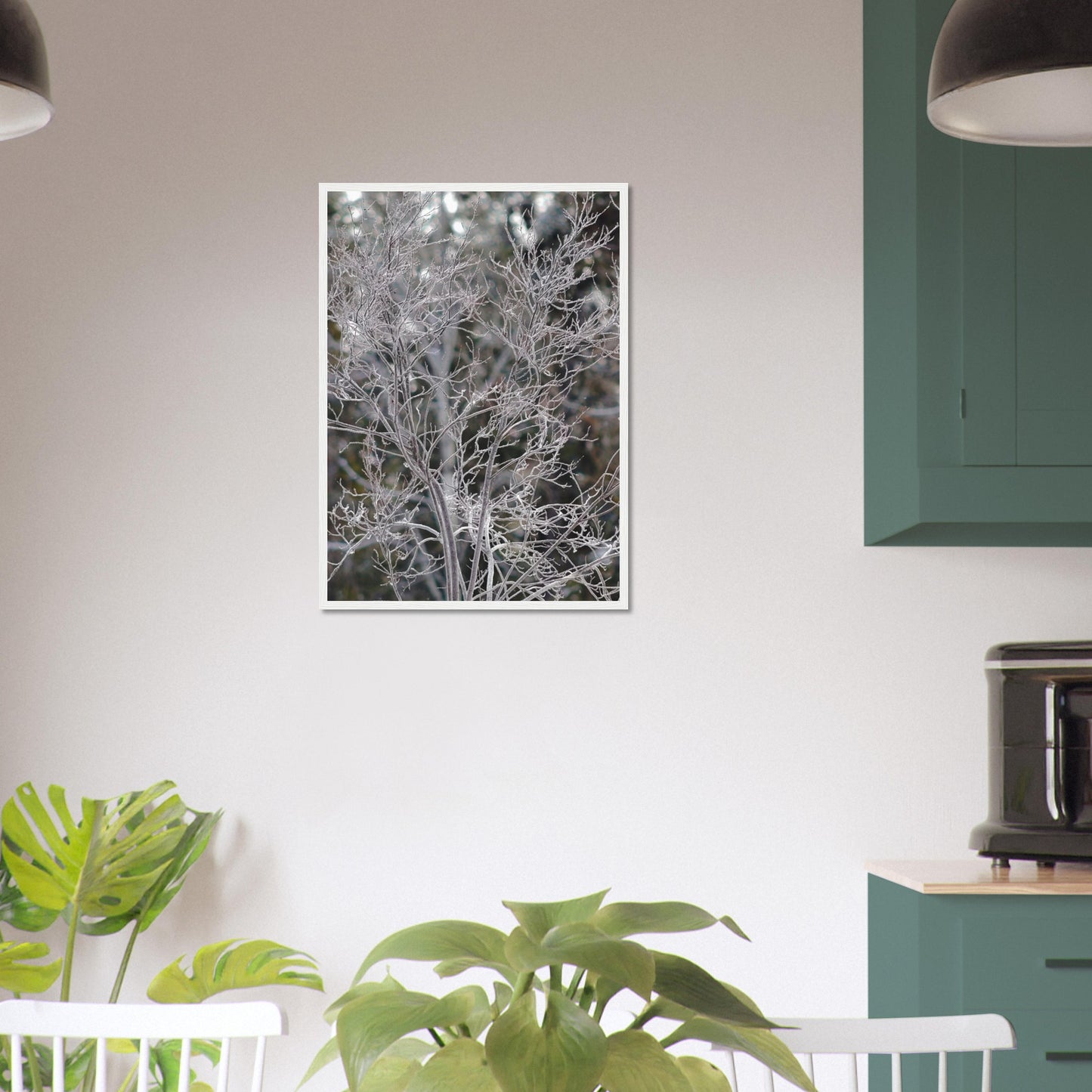 Ethereal Branches - Wooden Framed Poster