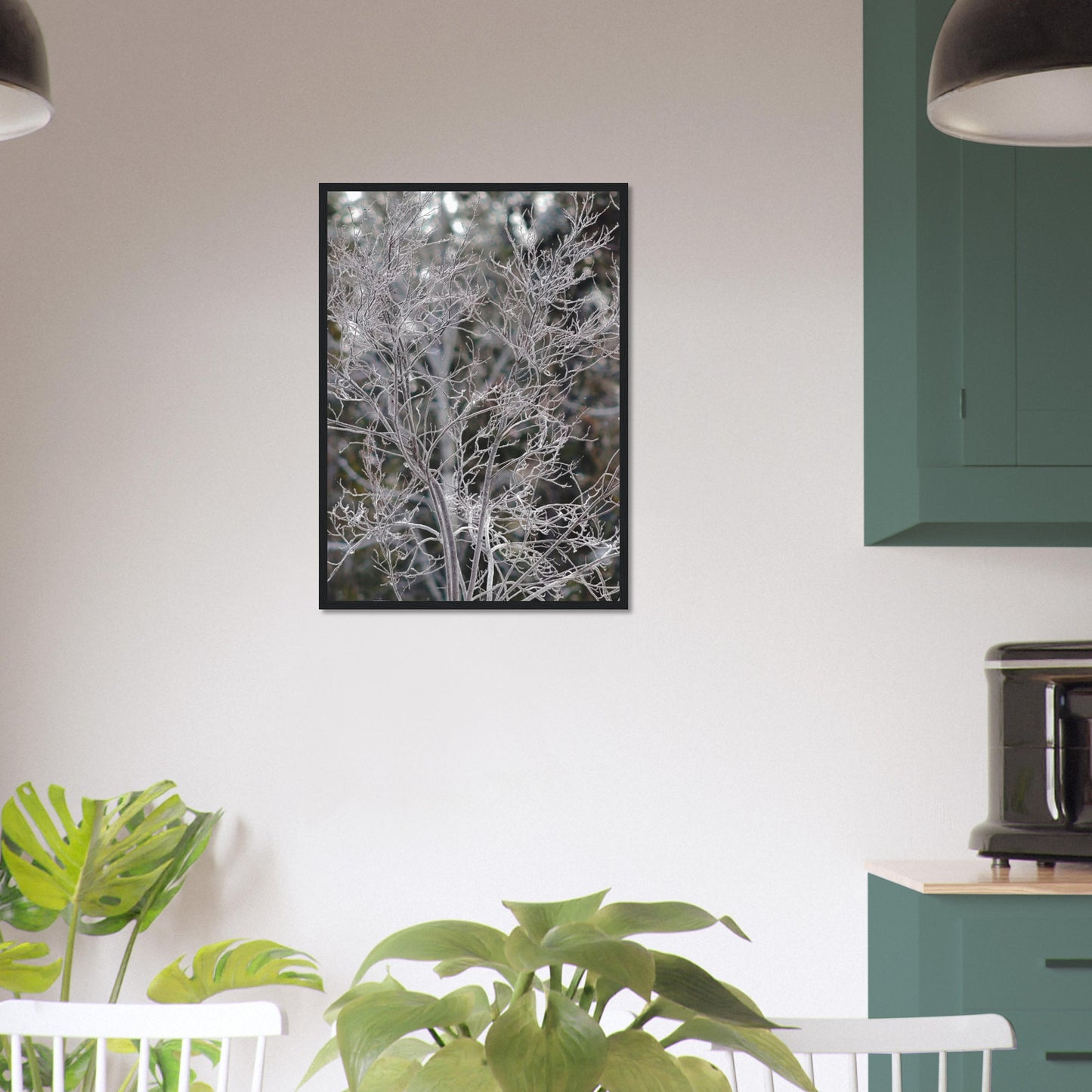 Ethereal Branches - Wooden Framed Poster