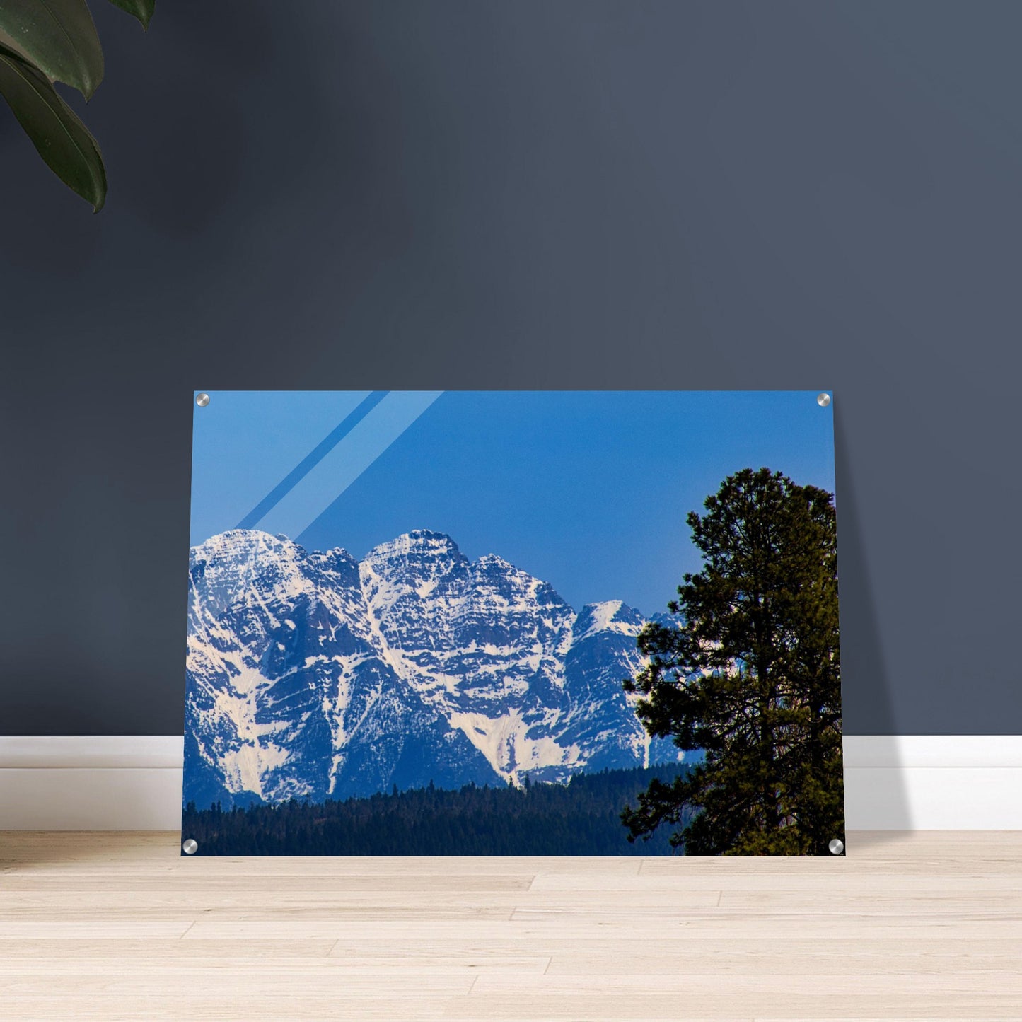 Mountain With Blue Sky - Acrylic Print