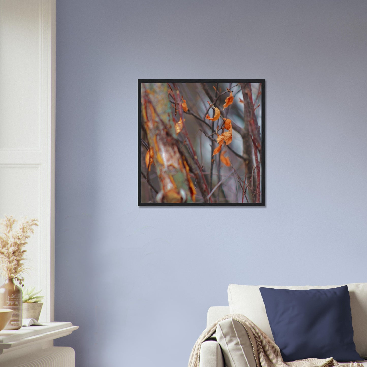 Floating Leaves - Wooden Framed Poster