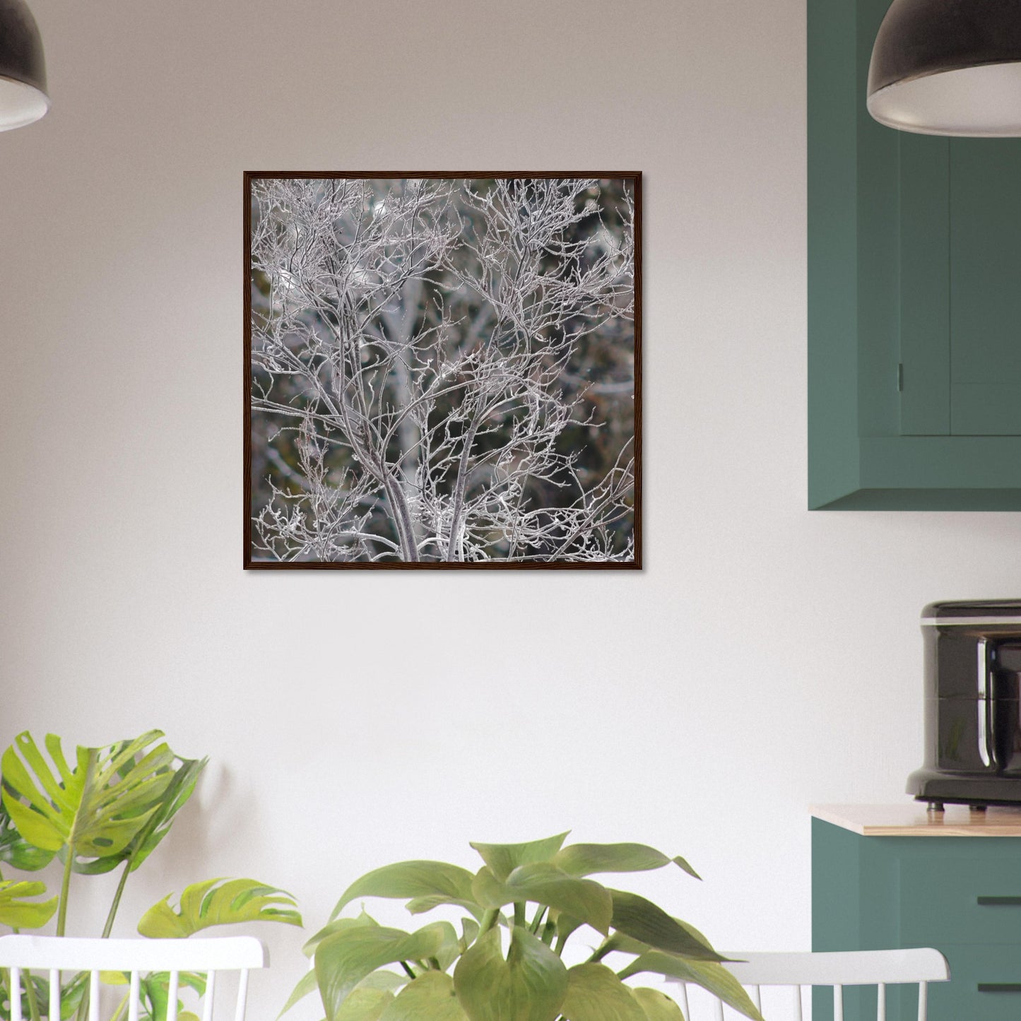 Ethereal Branches - Wooden Framed Poster