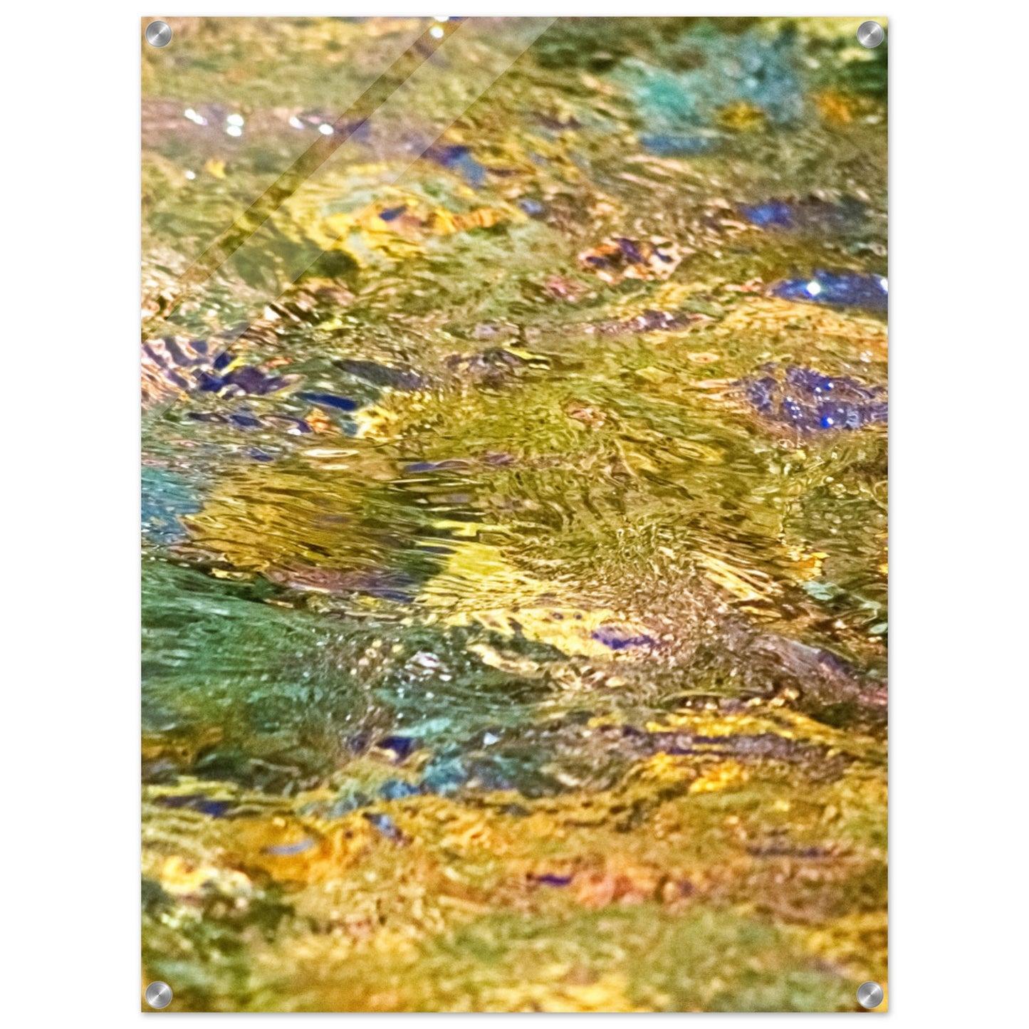 Rocks In Mountain Stream - Acrylic Print