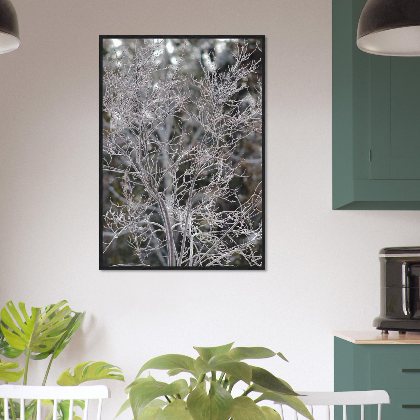 Ethereal Branches - Wooden Framed Poster