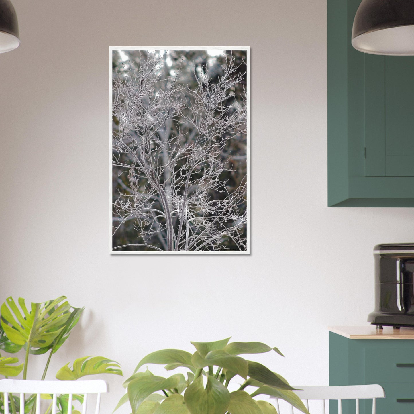 Ethereal Branches - Wooden Framed Poster