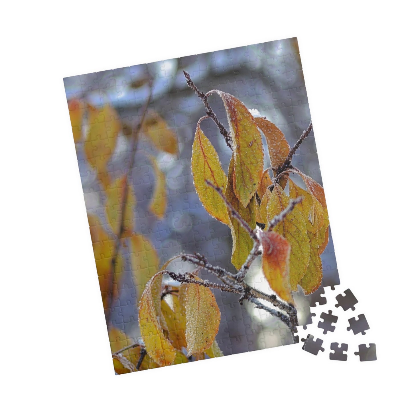 Frost On Fall Leaves - Puzzle