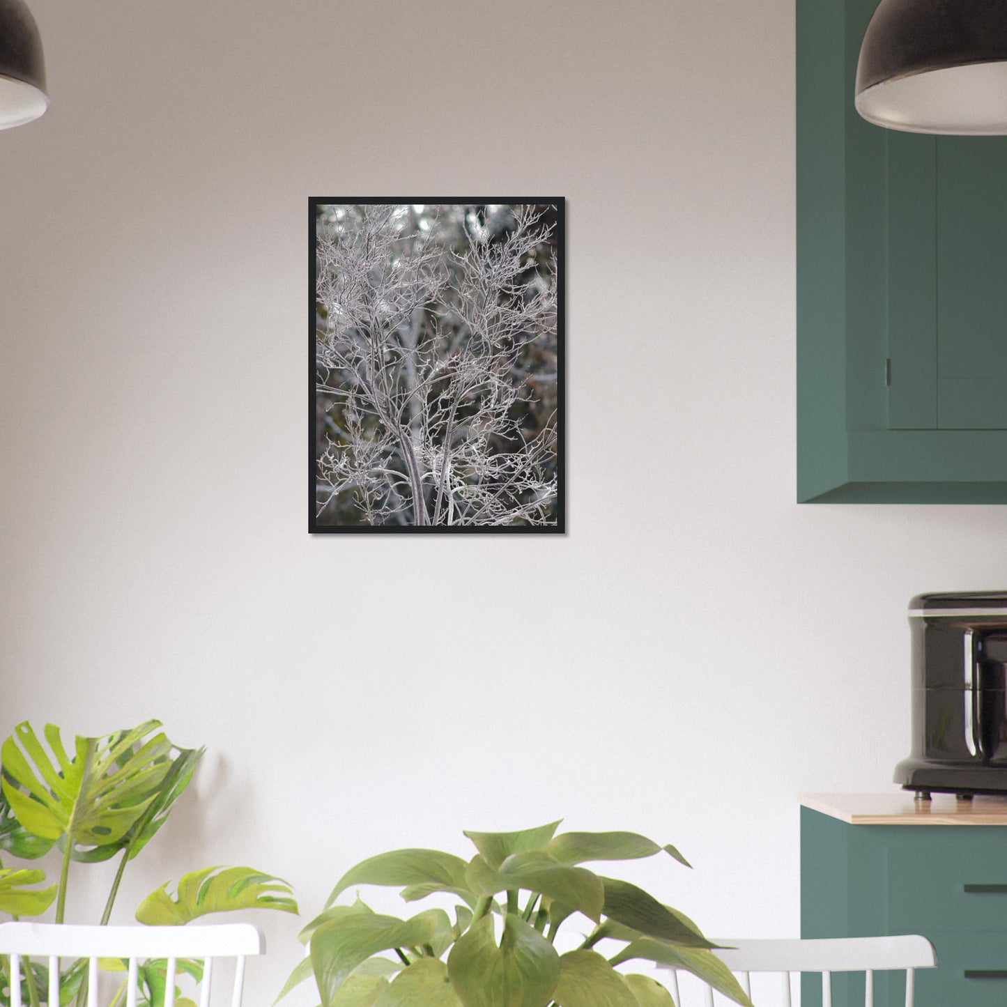 Ethereal Branches - Wooden Framed Poster