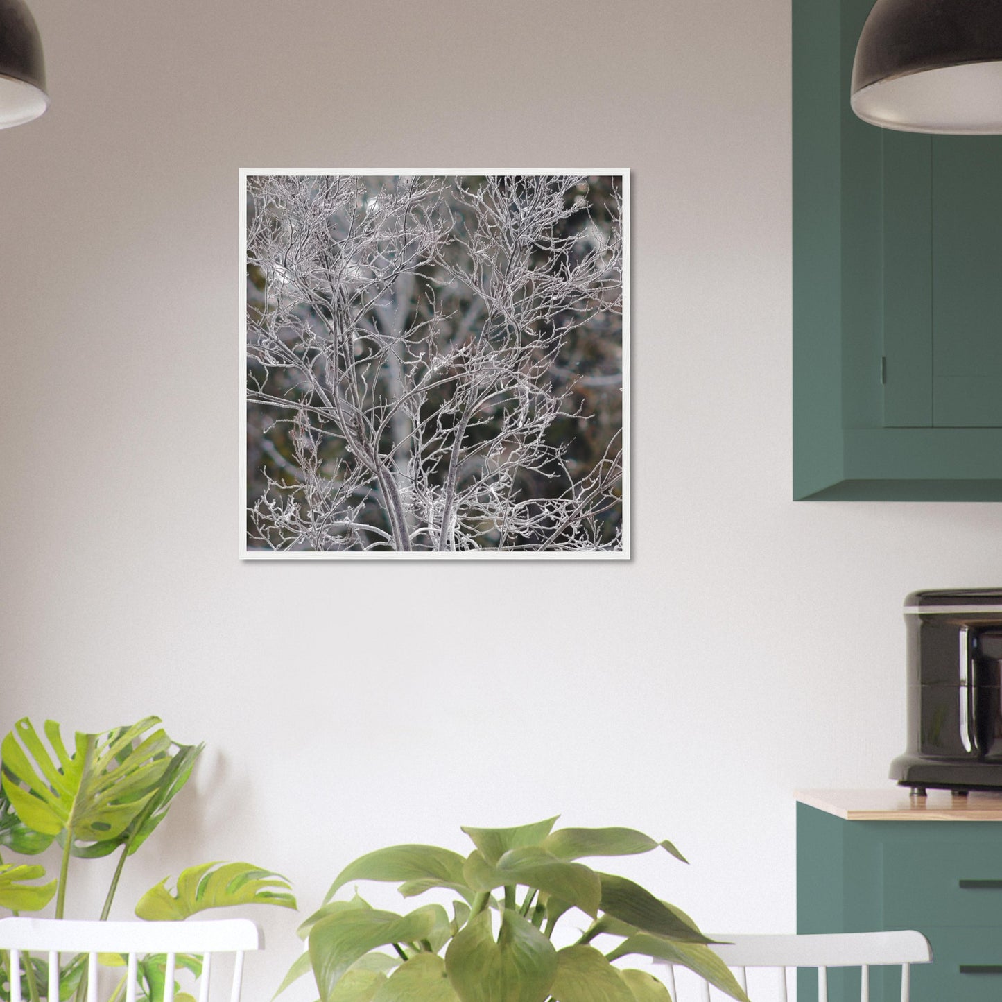 Ethereal Branches - Wooden Framed Poster