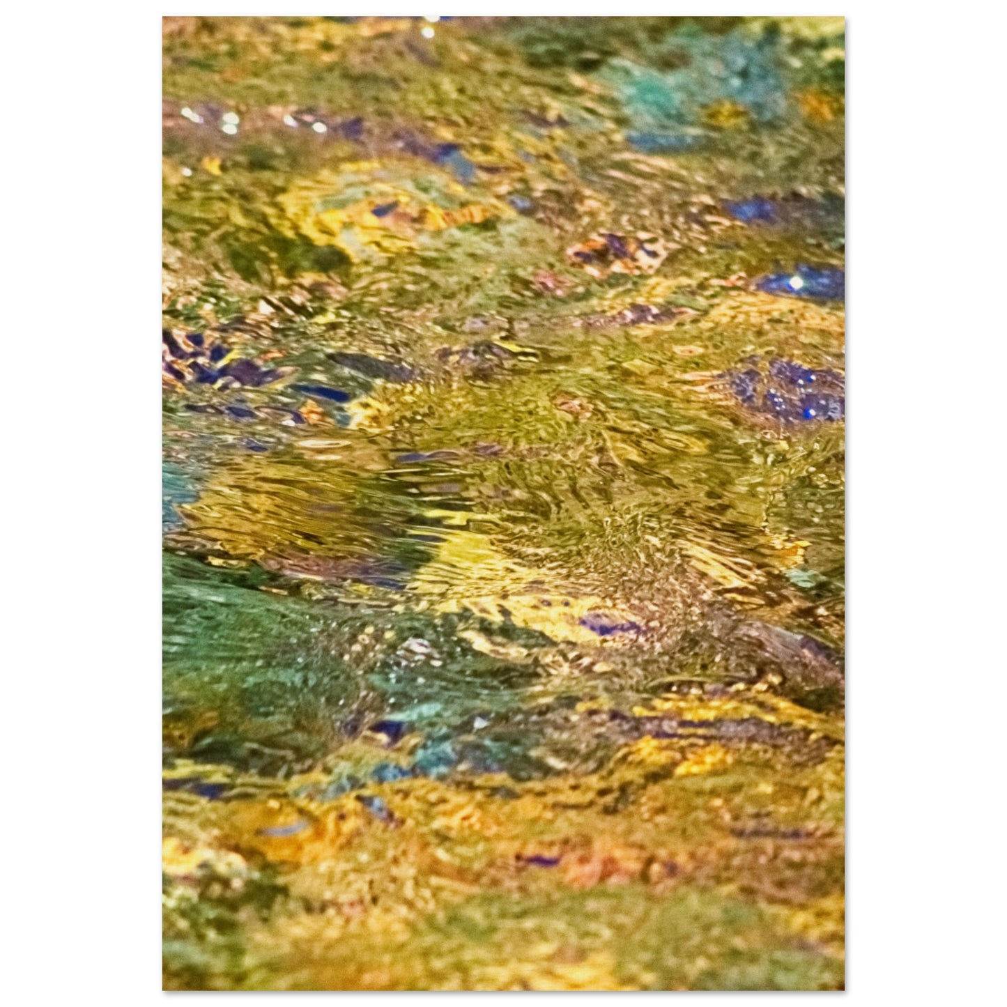 Rocks In Mountain Stream - Wood Prints