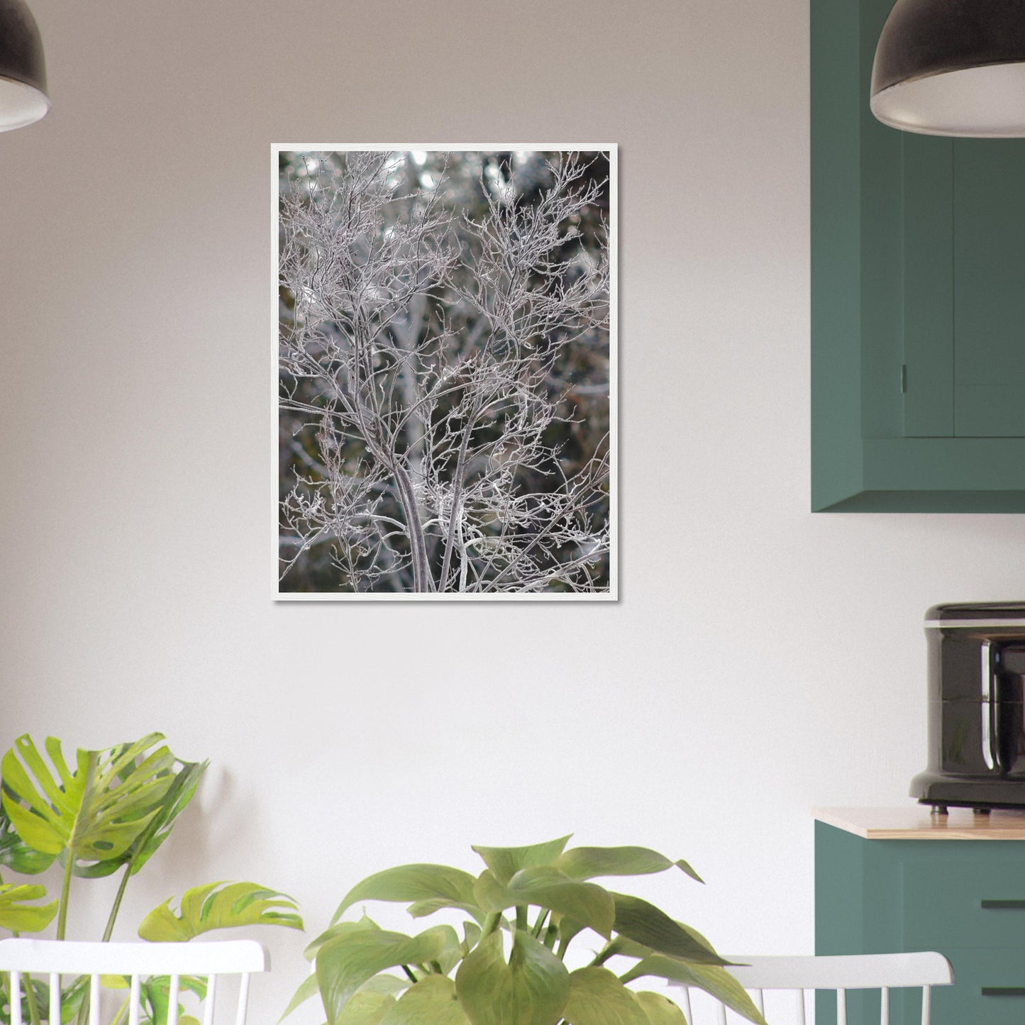 Ethereal Branches - Wooden Framed Poster