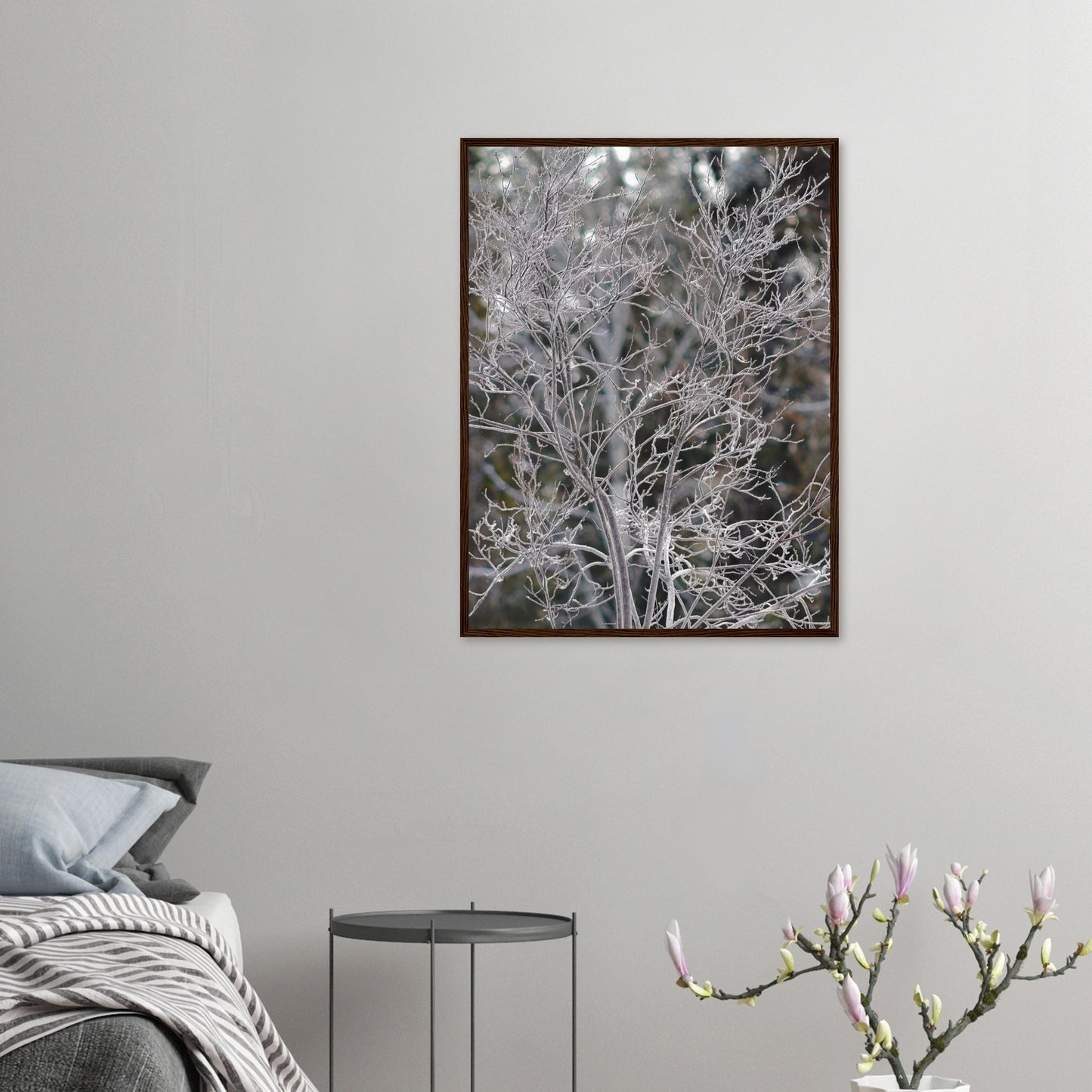 Ethereal Branches - Wooden Framed Poster