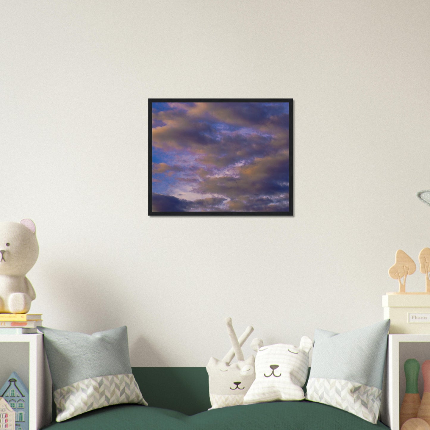 Clouds - Wooden Framed Poster