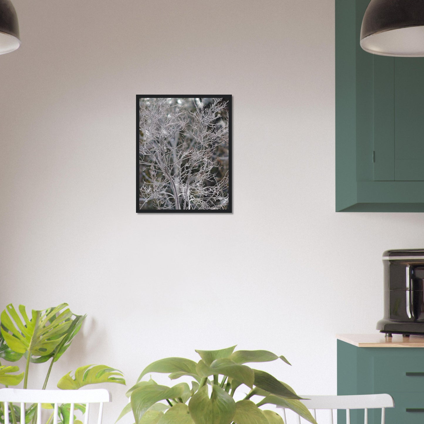 Ethereal Branches - Wooden Framed Poster