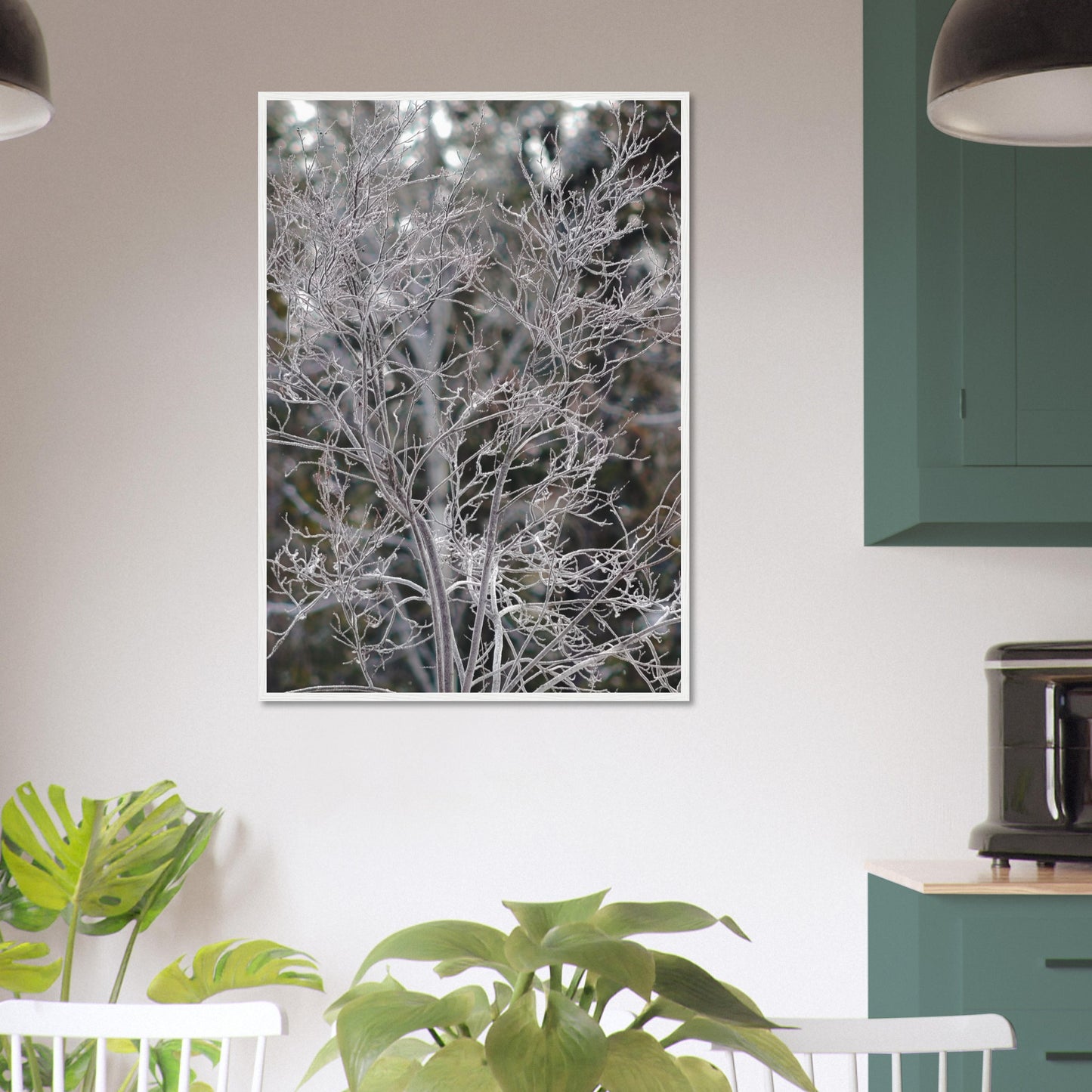 Ethereal Branches - Wooden Framed Poster